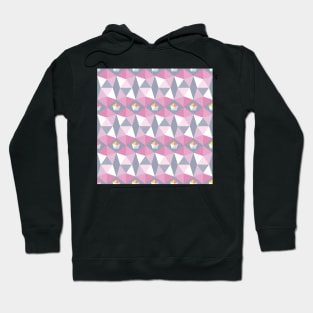 pentagons pink and silver Hoodie